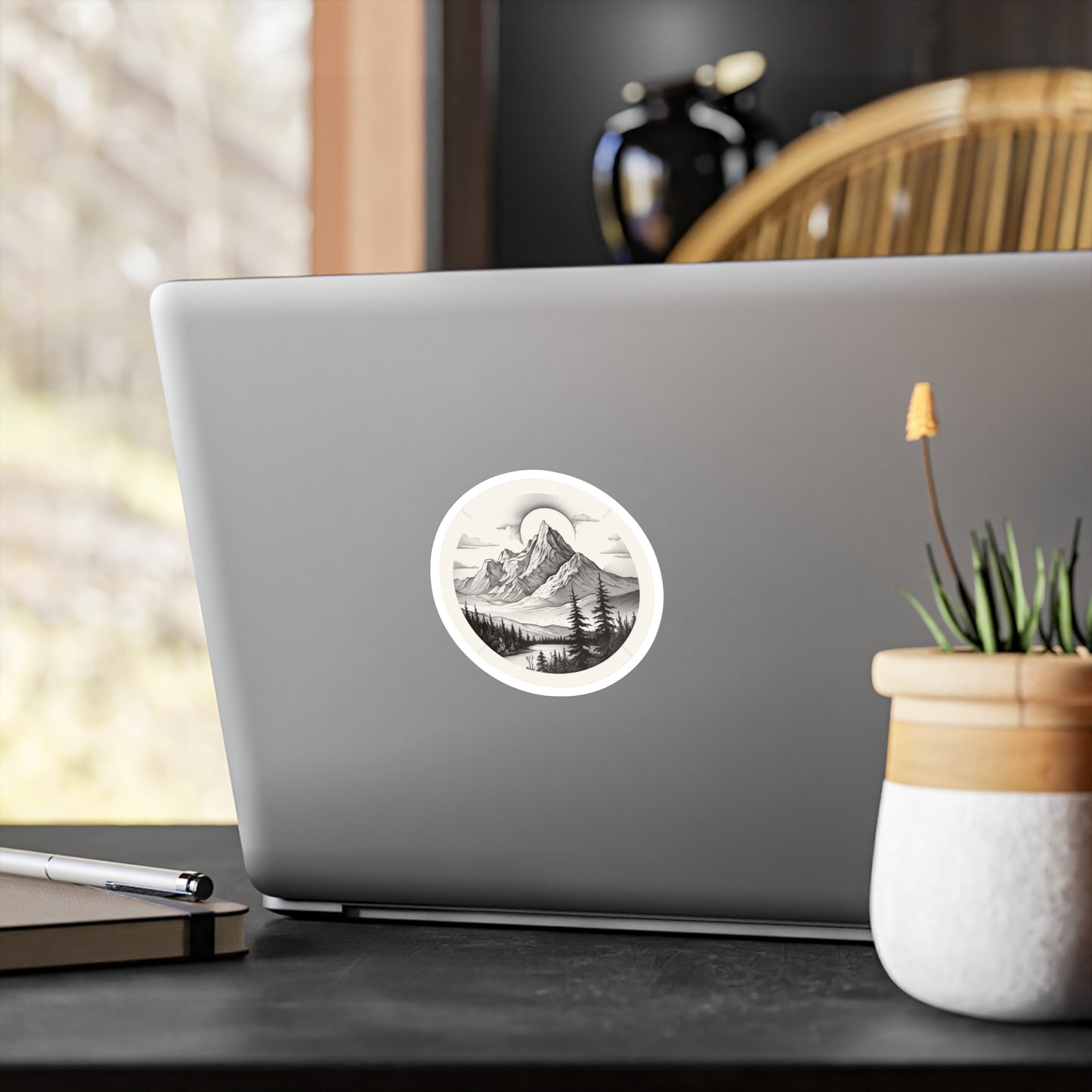 Majestic Mountain Tranquility Sticker